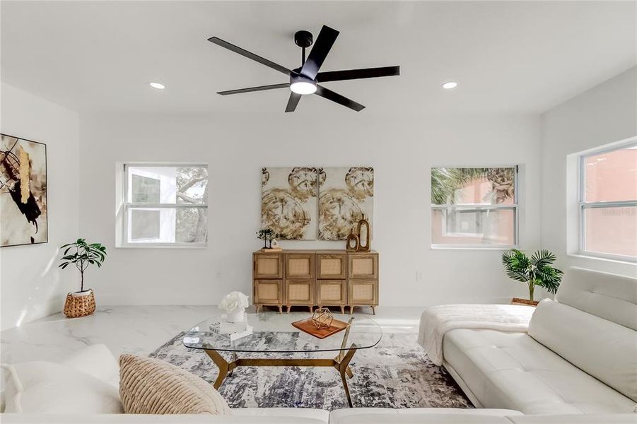 Furnished interior view inside a new home in , New Port Richey (Image 9).