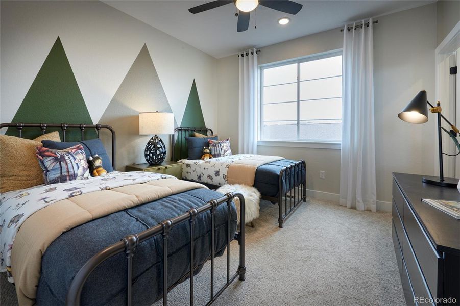 Furnished interior view inside a new home in The Aurora Highlands, Aurora (Image 13).