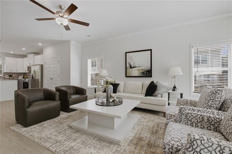 Furnished interior view inside a new home in , Mableton (Image 33).