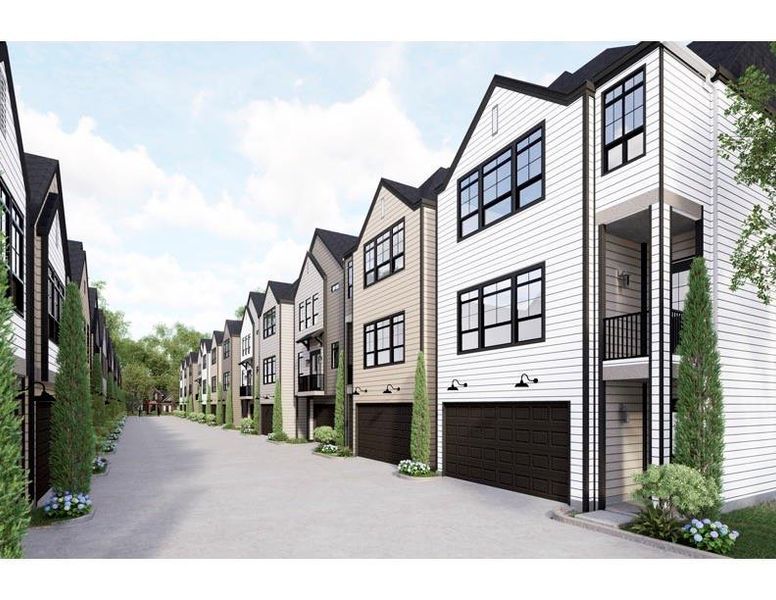 Exterior details and patio area of a home in Thornton Oaks, Houston (Image 29).