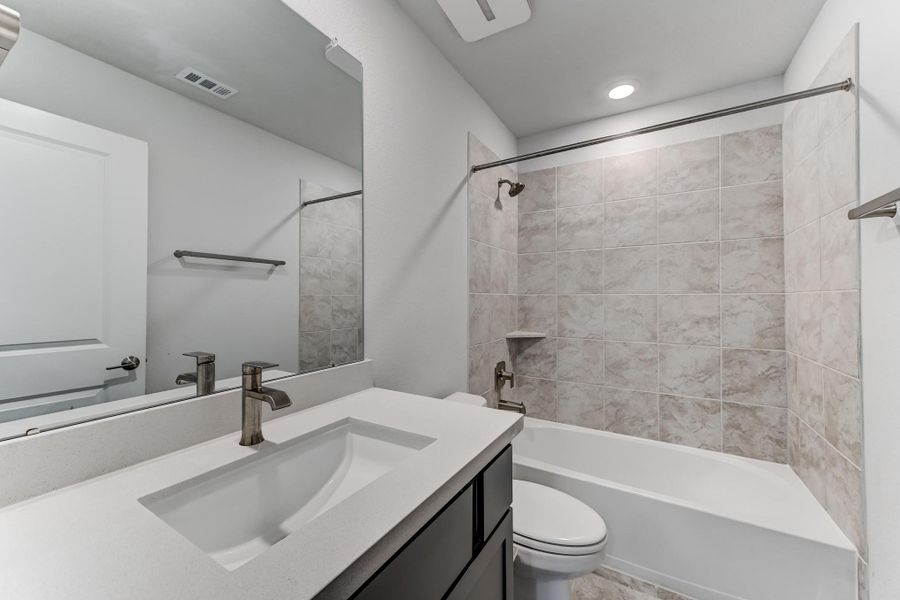 Furnished interior view inside a new home in , Cypress (Image 17).