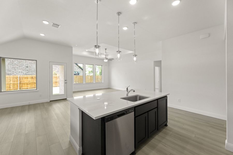 Furnished interior view inside a new home in Keeneland, Aubrey (Image 9).