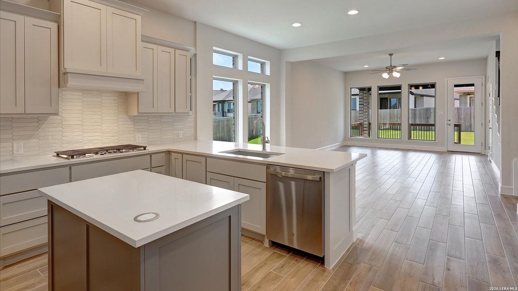 Furnished interior view inside a new home in Ladera, San Antonio (Image 10).