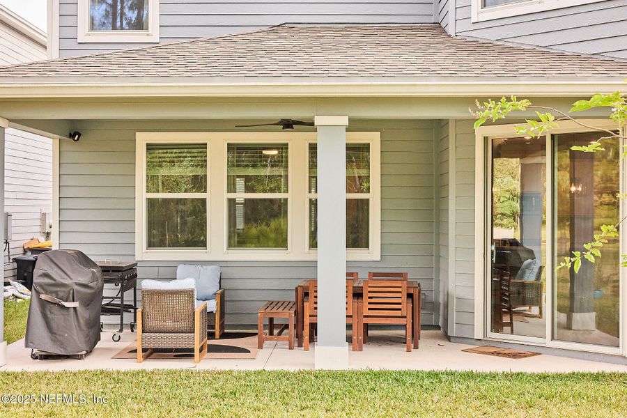 Exterior details and patio area of a home in , Jacksonville (Image 24).