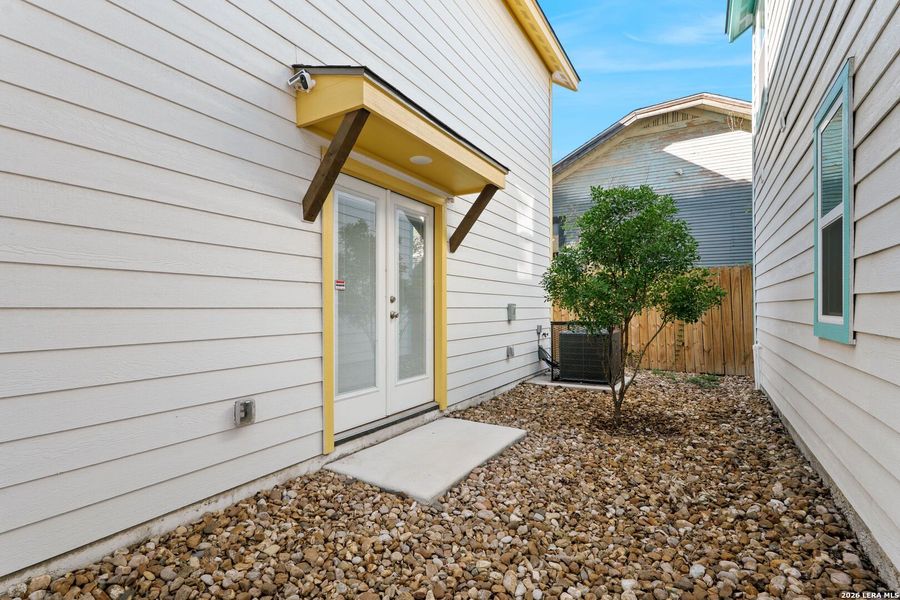Exterior details and patio area of a home in , San Antonio (Image 2). Exterior details and patio area of a home in , San Antonio (Image 2).