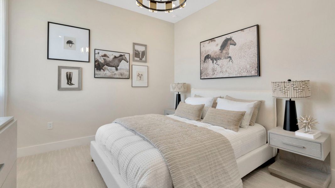 The Sixth Bedroom of a DRB Homes Grand Eider model, which is a home plan offered at Serengeti in Spring Hill, FL.