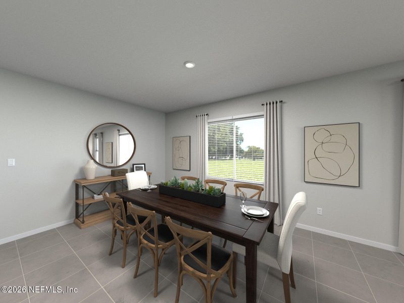 Furnished interior view inside a new home in Kings Preserve, Jacksonville (Image 3).