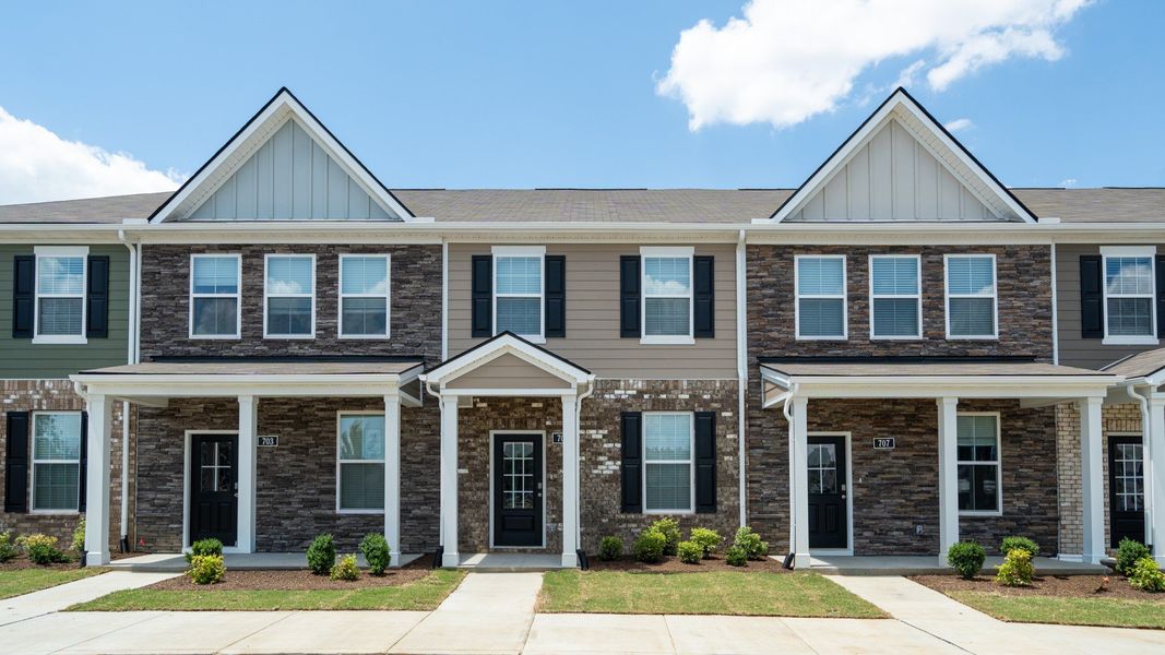 Front exterior of a new home in Campbell Place, Lebanon, TN, highlighting curb appeal (Image 26). Front exterior of a new home in Campbell Place, Lebanon, TN, highlighting curb appeal (Image 26).