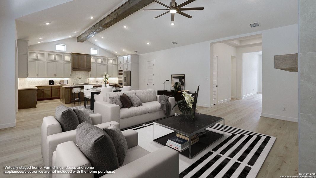 Furnished interior view inside a new home in The Dominion 70', San Antonio (Image 14).