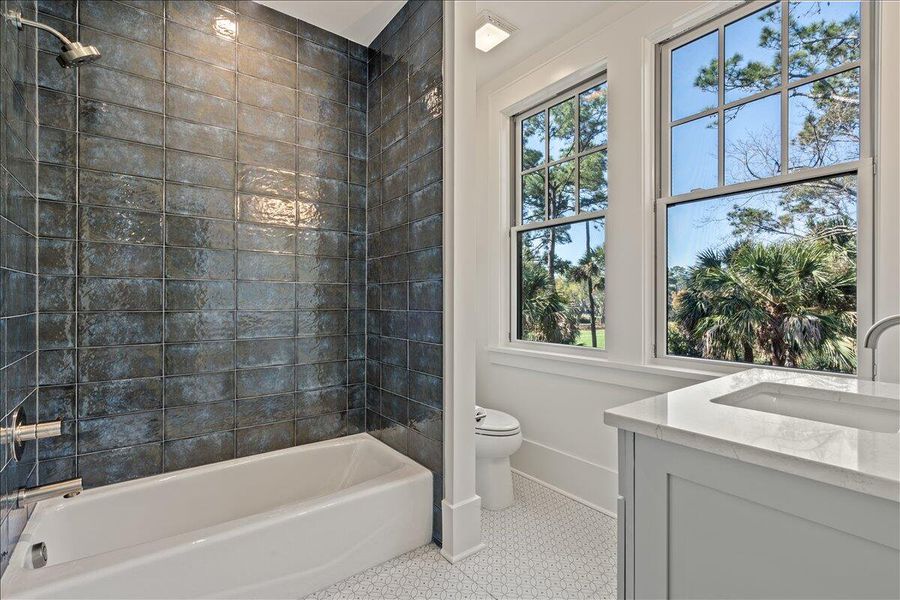 Furnished interior view inside a new home in , Kiawah Island (Image 37).