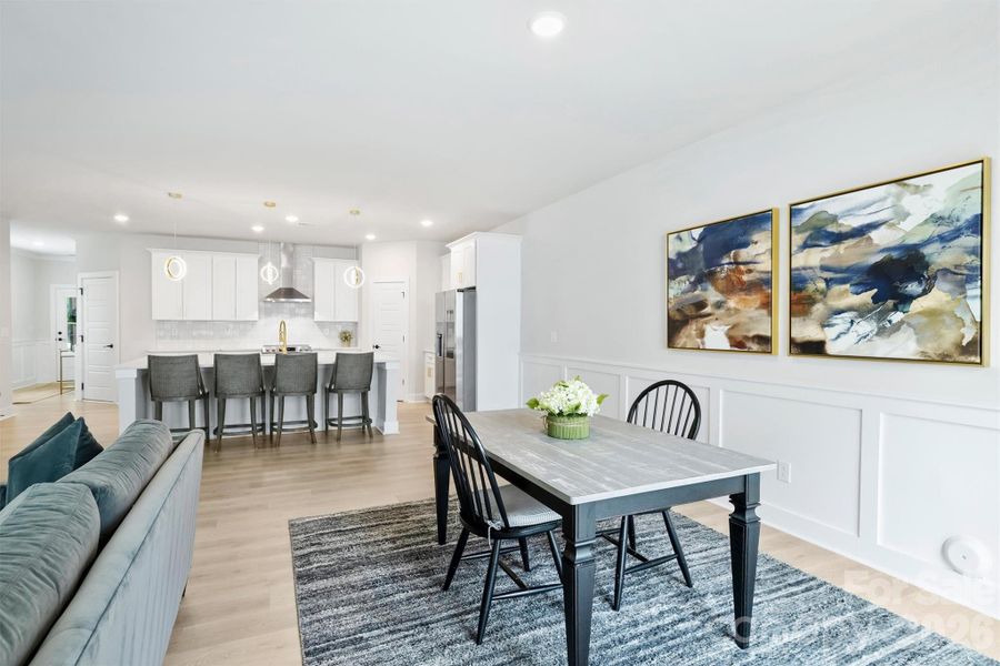 Furnished interior view inside a new home in , Charlotte (Image 10).