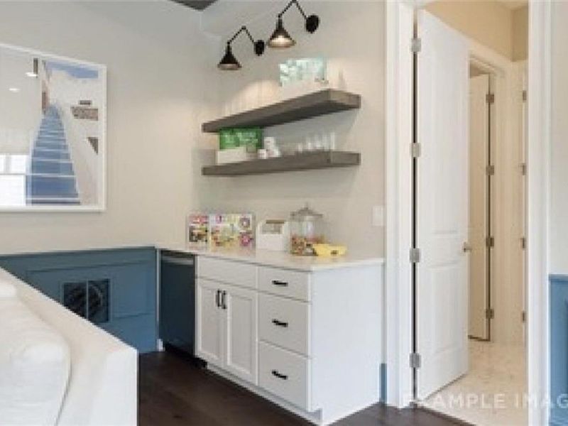 Furnished interior view inside a new home in The Village at Towne Lake, Woodstock (Image 32).