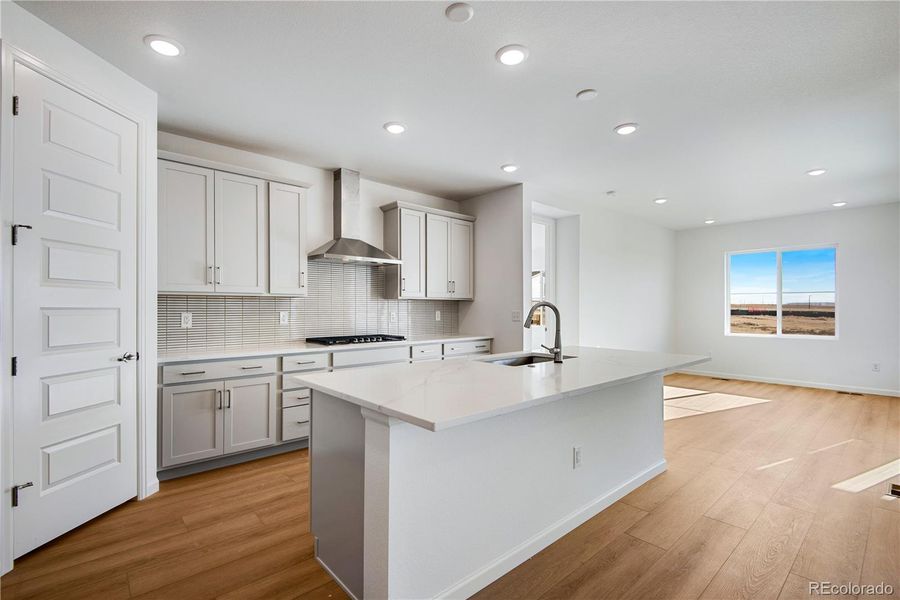 Furnished interior view inside a new home in Prelude at The Aurora Highlands, Aurora (Image 6). Furnished interior view inside a new home in Prelude at The Aurora Highlands, Aurora (Image 6).