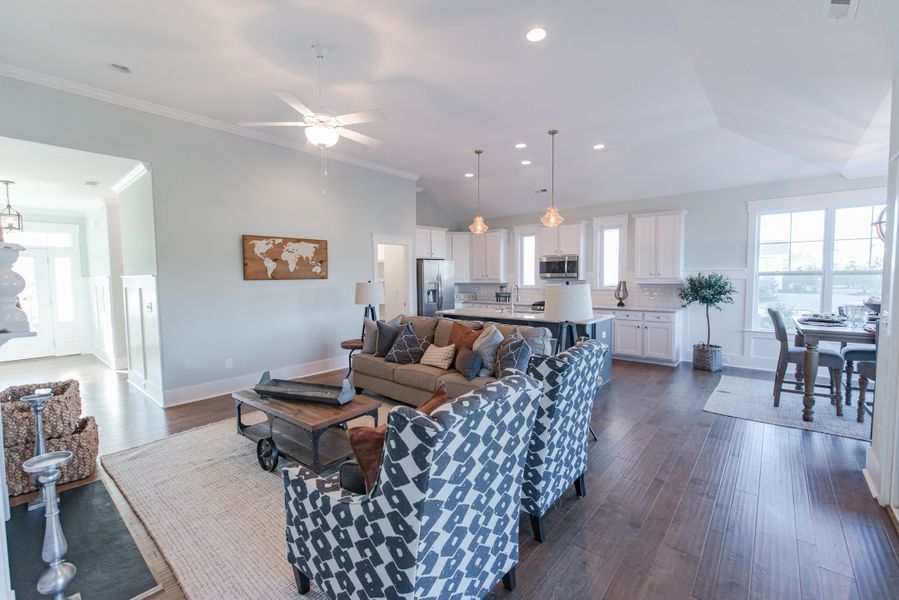 Representative furnished interior of a home built from the Marshall by Bill Clark Homes in Riverside Cove, Wilmington (Image 5).
