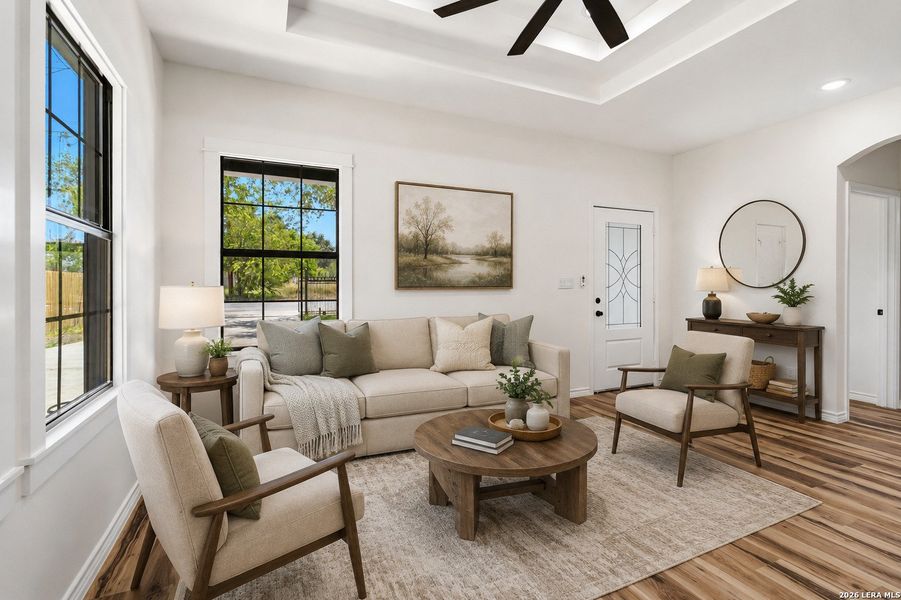 Furnished interior view inside a new home in , San Antonio (Image 11).