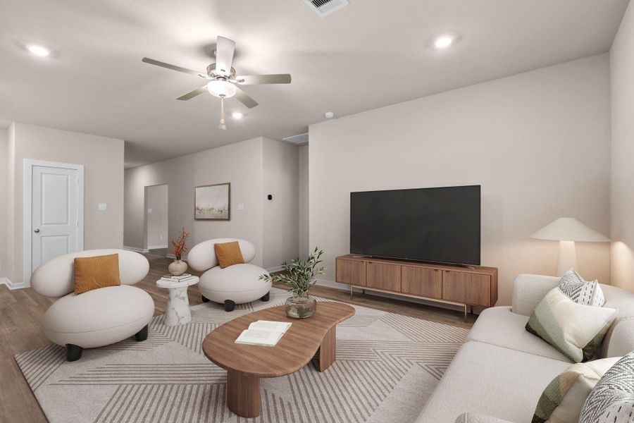Furnished interior view inside a new home in Westridge Cove, Conroe (Image 8).