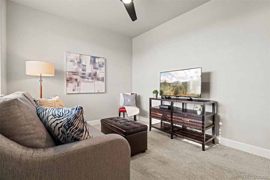 Furnished interior view inside a new home in Murphy Creek, Aurora (Image 5).