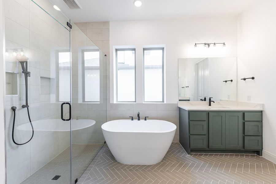 Furnished interior view inside a new home in Provence - 60', Austin (Image 13).