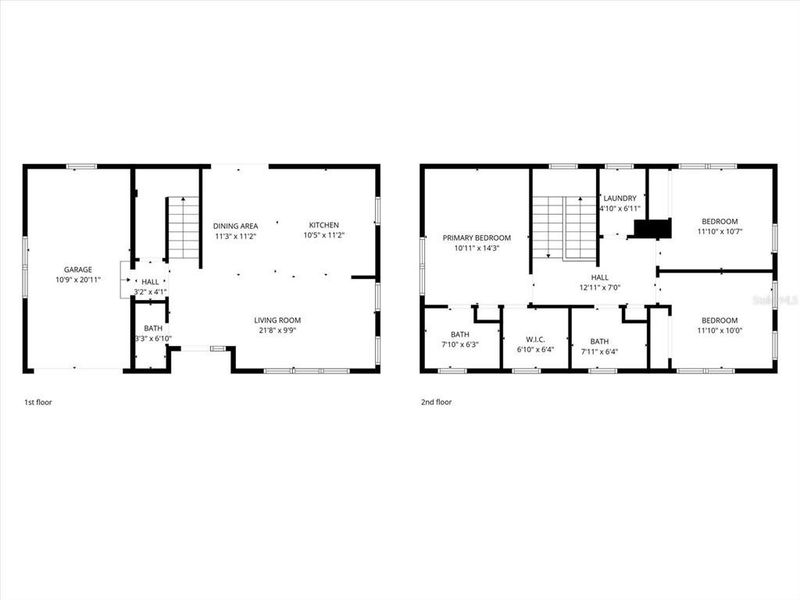 2D floor plan layout of this home in , St. Petersburg, FL (Image 5).