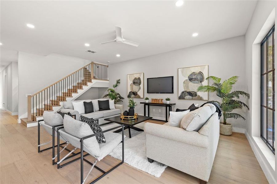 Furnished interior view inside a new home in College Park, Orlando (Image 40). Furnished interior view inside a new home in College Park, Orlando (Image 40).