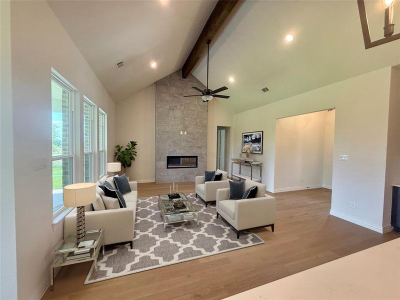 Furnished interior view inside a new home in Calhoun Acres, Azle (Image 10).