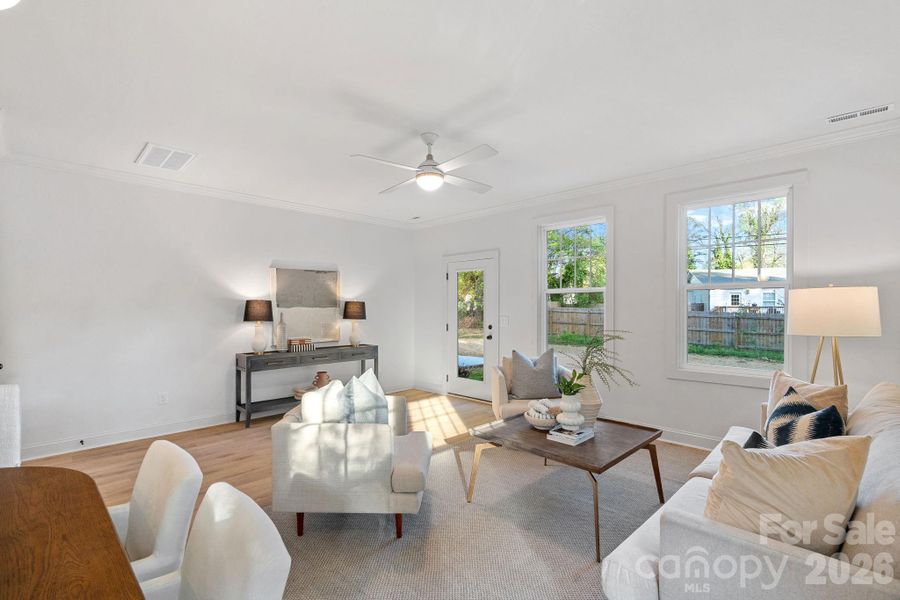 Furnished interior view inside a new home in , Charlotte (Image 10).
