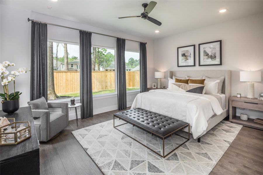 Furnished interior view inside a new home in The Highlands, Porter (Image 12).