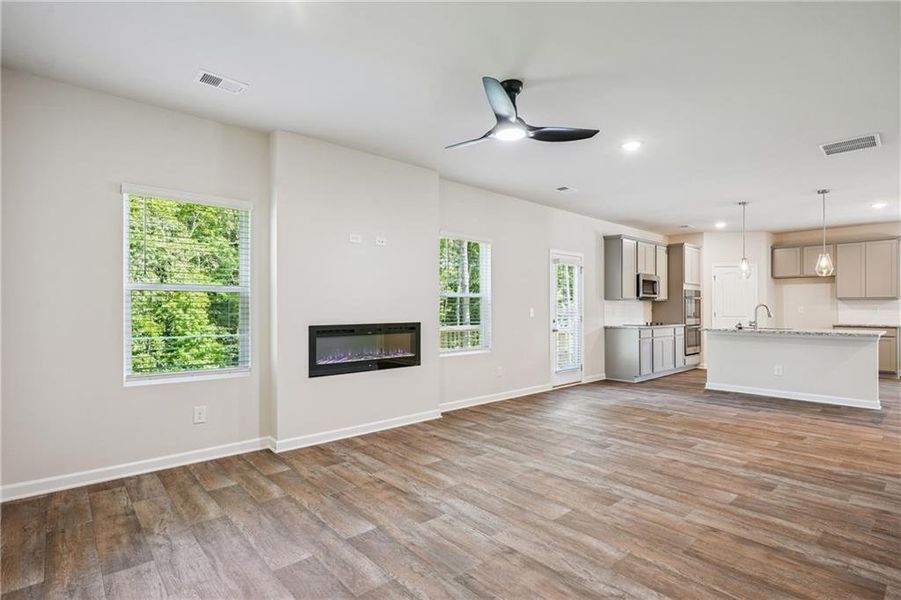 Spacious, unfurnished interior of a new home in River Walk Farm, Covington (Image 19). Spacious, unfurnished interior of a new home in River Walk Farm, Covington (Image 19).