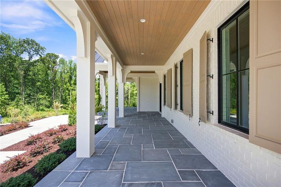 Exterior details and patio area of a home in , Milton (Image 35).