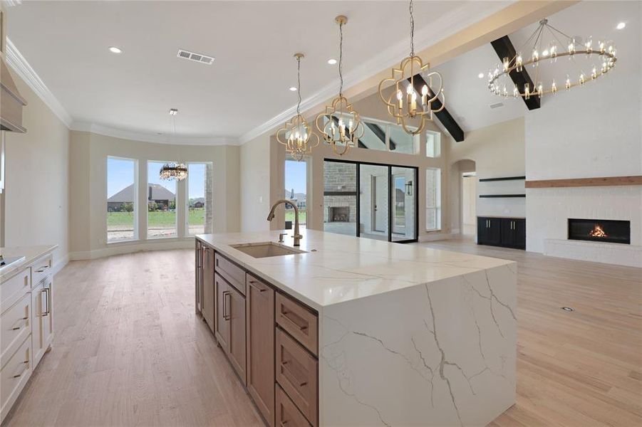 Furnished interior view inside a new home in , Weston (Image 12).