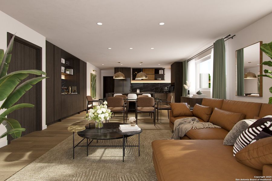 Furnished interior view inside a new home in , San Antonio (Image 2).