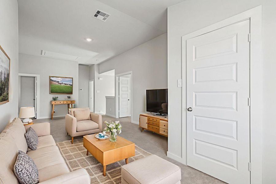 Photo is not of the actual home, but is an inspirational photo of builder’s model home and may depict options, furnishings, and/or decorator features that are not included