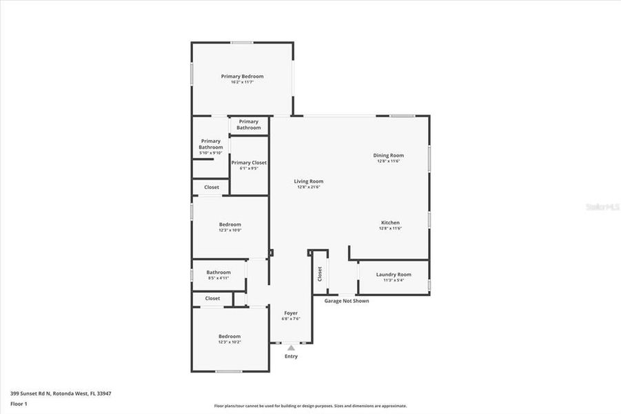 2D floor plan layout of this home in , Rotonda West, FL (Image 4).