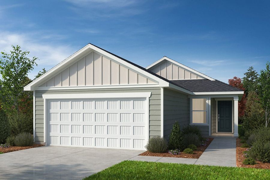 Representative exterior photo of a completed home built from the Plan 1638 by KB Home in Tucker Place, Raleigh, NC (Image 5).
