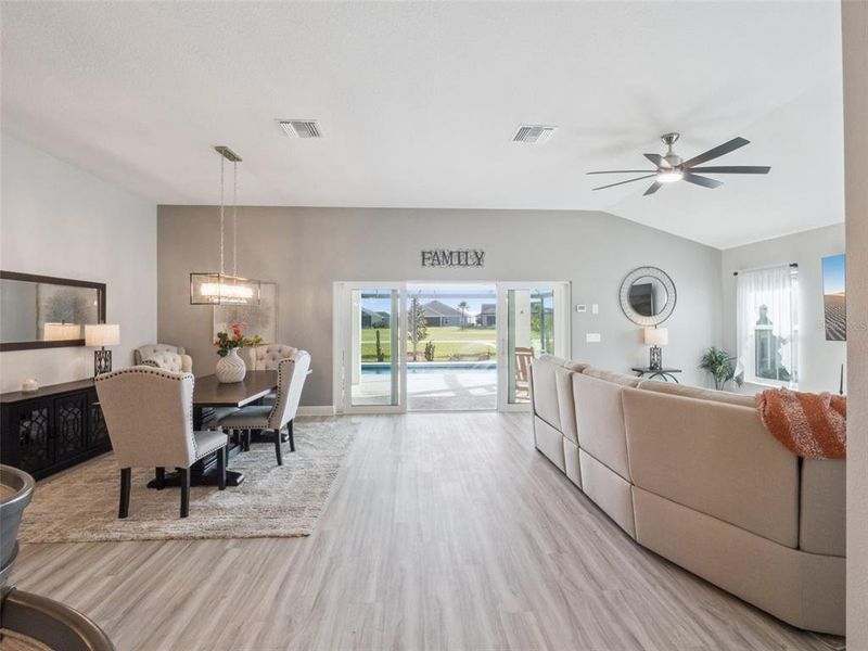 Furnished interior view inside a new home in , The Villages (Image 33).