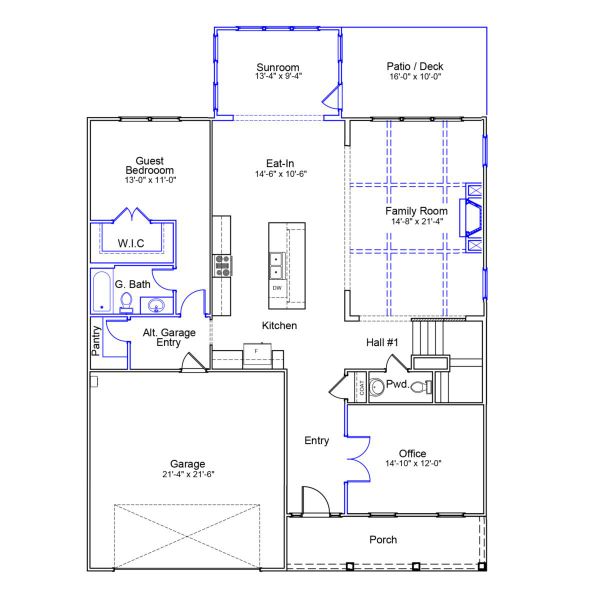 2D floor plan layout of this home in Sweetbrier, Durham, NC (Image 2). 2D floor plan layout of this home in Sweetbrier, Durham, NC (Image 2).