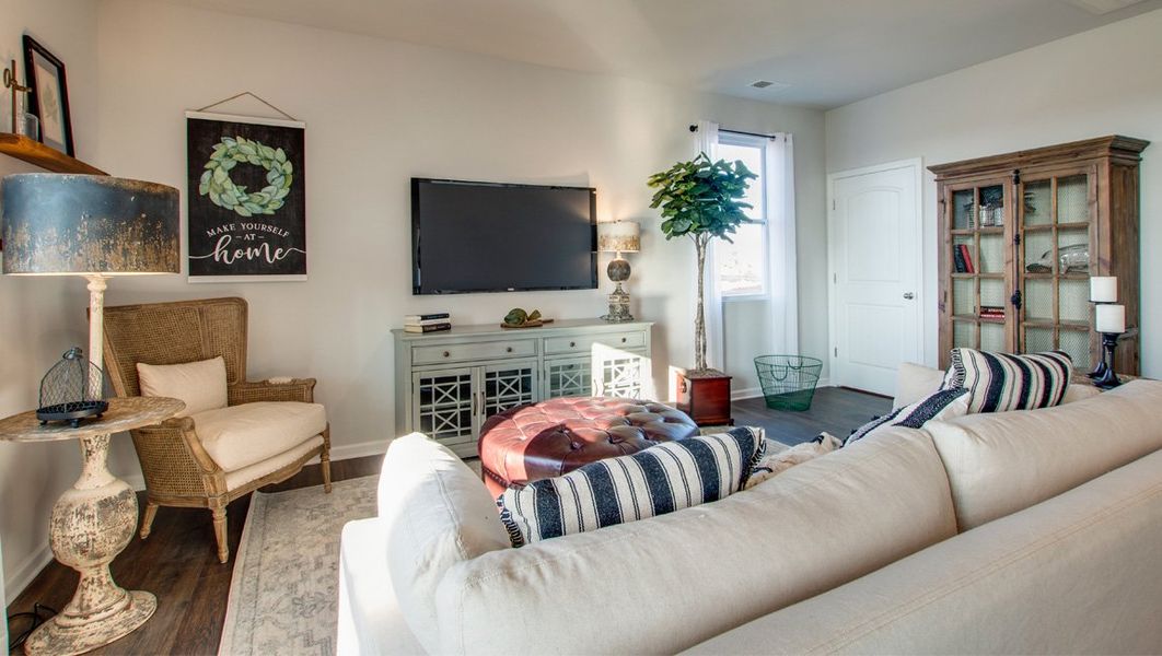 Representative furnished interior of a home built from the SALEM by D.R. Horton in Nexus North, Gallatin (Image 7).