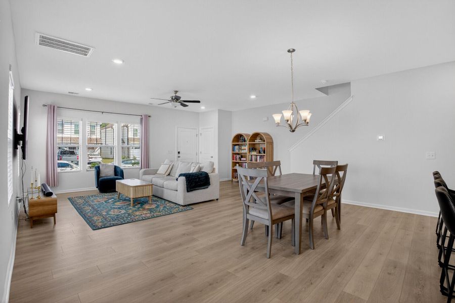 Furnished interior view inside a new home in , Summerville (Image 10). Furnished interior view inside a new home in , Summerville (Image 10).