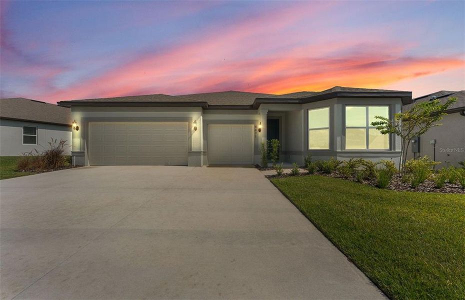 Front exterior of a new home in Marion Ranch, Ocala, FL, highlighting curb appeal (Image 1). Front exterior of a new home in Marion Ranch, Ocala, FL, highlighting curb appeal (Image 1).
