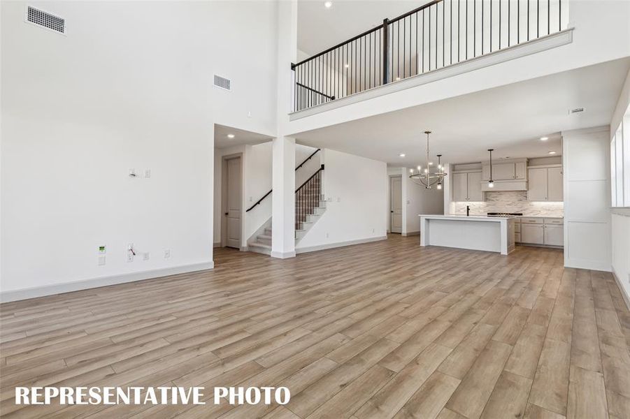 Our Versailles II plan offers an open and flowing floor plan that is an entertainer's dream home!  REPRESENTATIVE PHOTO