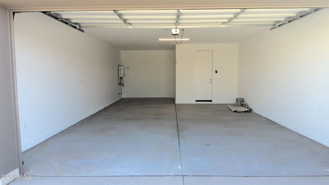 2.5 car garage with deep front bay