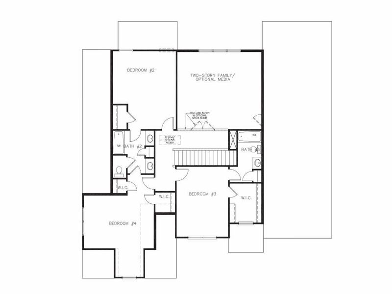 2D floor plan layout of this home in Ruby Creek Estates, Atlanta, GA (Image 4).