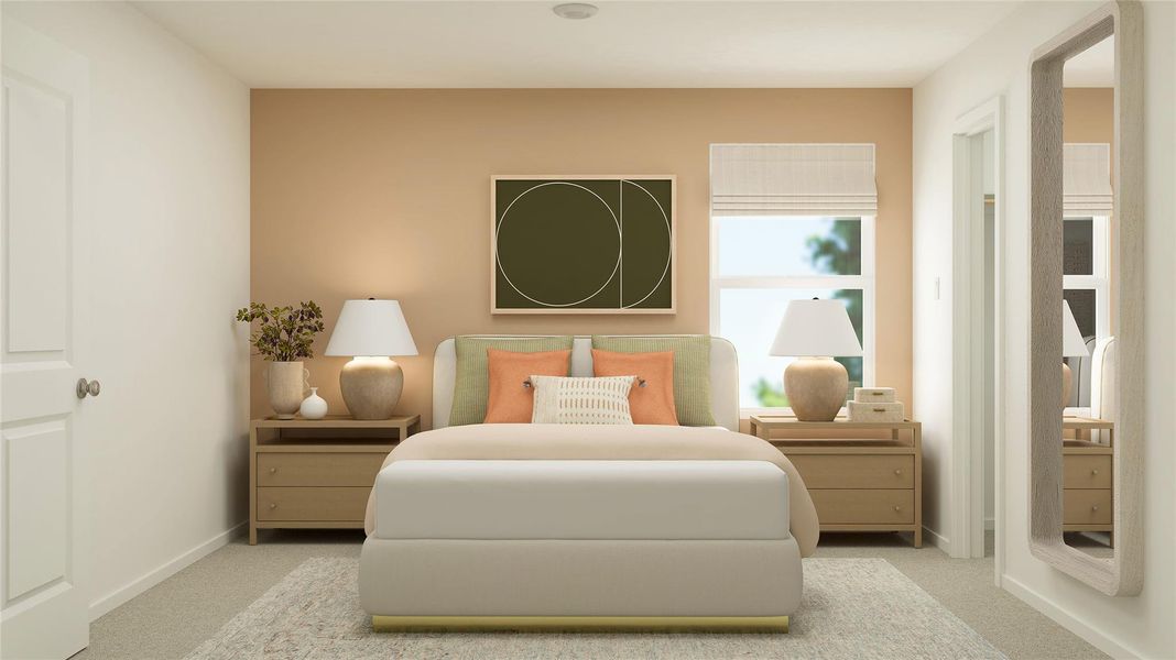 Furnished interior view inside a new home in Bertram Oaks: Majors Collection, Bertram (Image 5). Furnished interior view inside a new home in Bertram Oaks: Majors Collection, Bertram (Image 5).