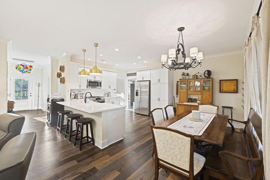 Furnished interior view inside a new home in , Meggett (Image 29).