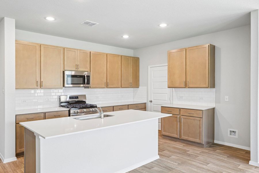 Furnished interior view inside a new home in Cloverleaf, Austin (Image 8).
