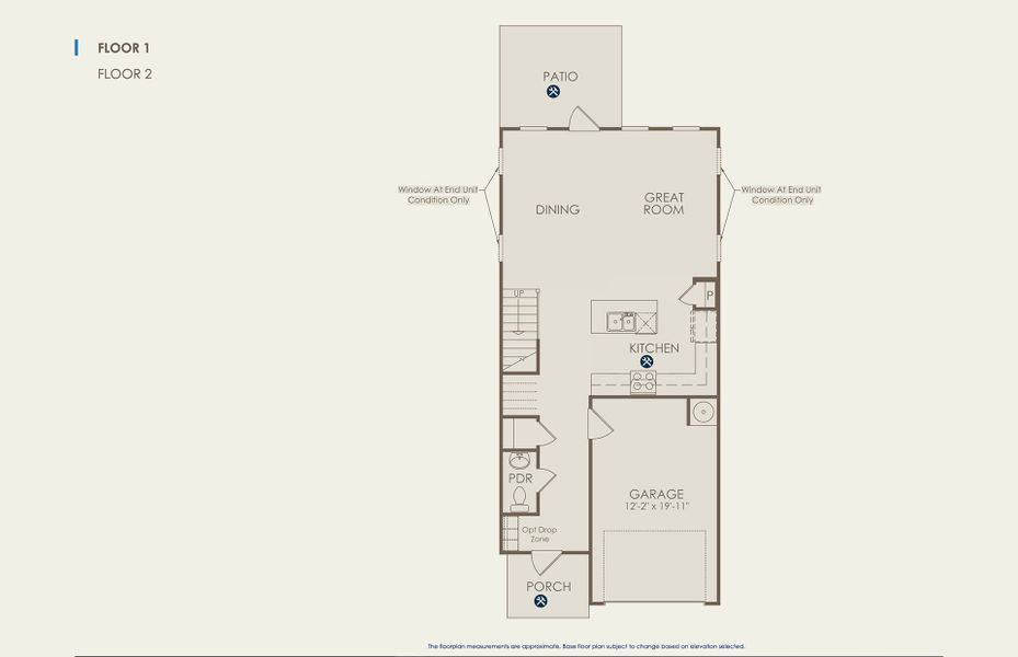 Byrnes 2-Story Floor Plan, Quick Move-In Home, Floor 1