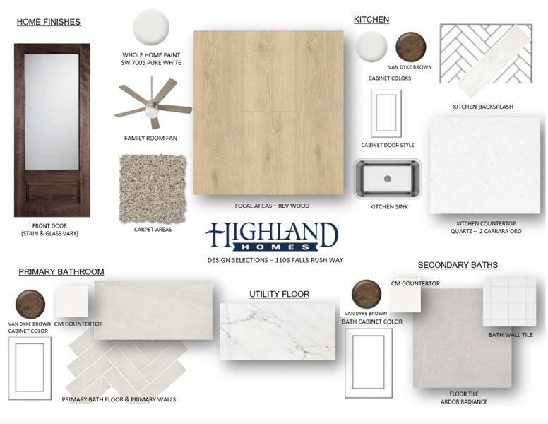Sample of building materials used in homes in Waterscape, Royse City (Image 55).