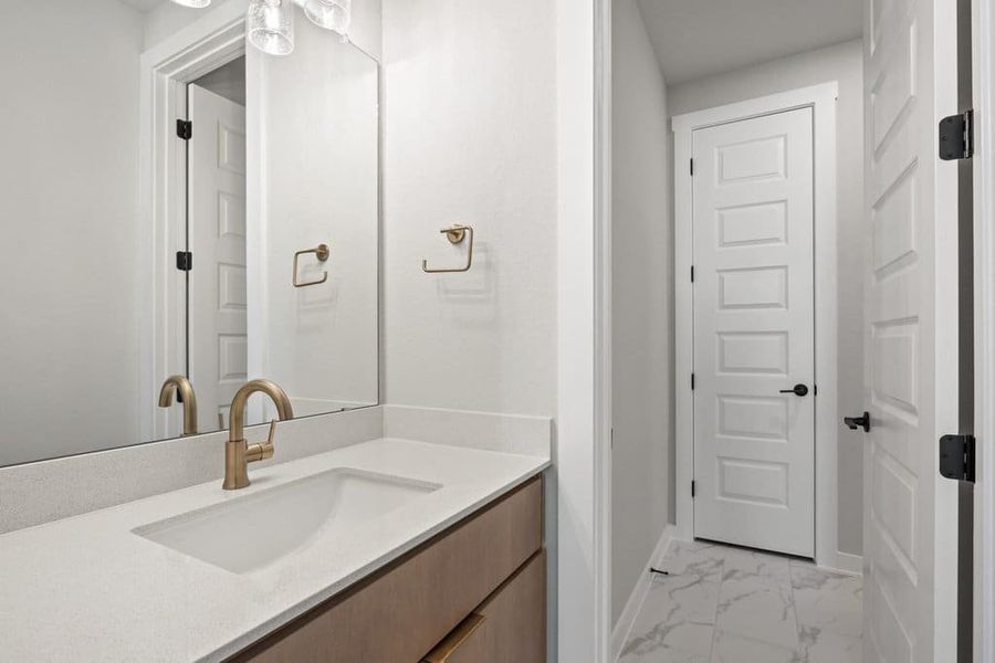 Furnished interior view inside a new home in Lariat, Liberty Hill (Image 43).