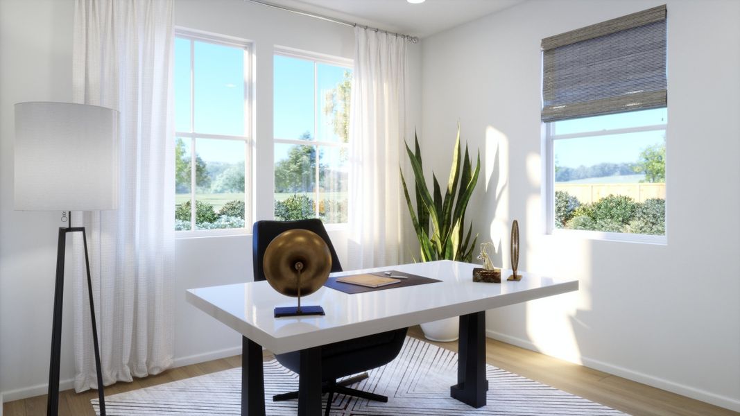 Representative furnished interior of a home built from the Plan 5004 by New Home Co. in The Estates Collection at Talon Pointe, Thornton (Image 10).