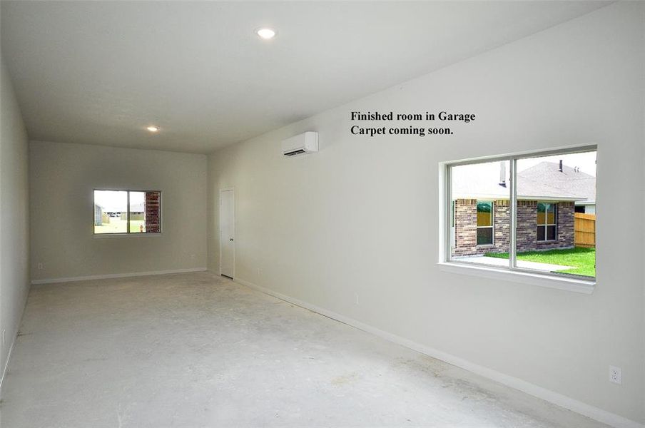 The 3rd bay of the 30x40 garage is the guest suite or space for that extra adult at home.